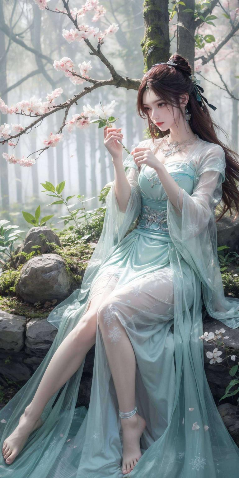 简直是手机屏幕的绝美装饰美得让人心动！细腻的线条描绘出她仙气十足的气质