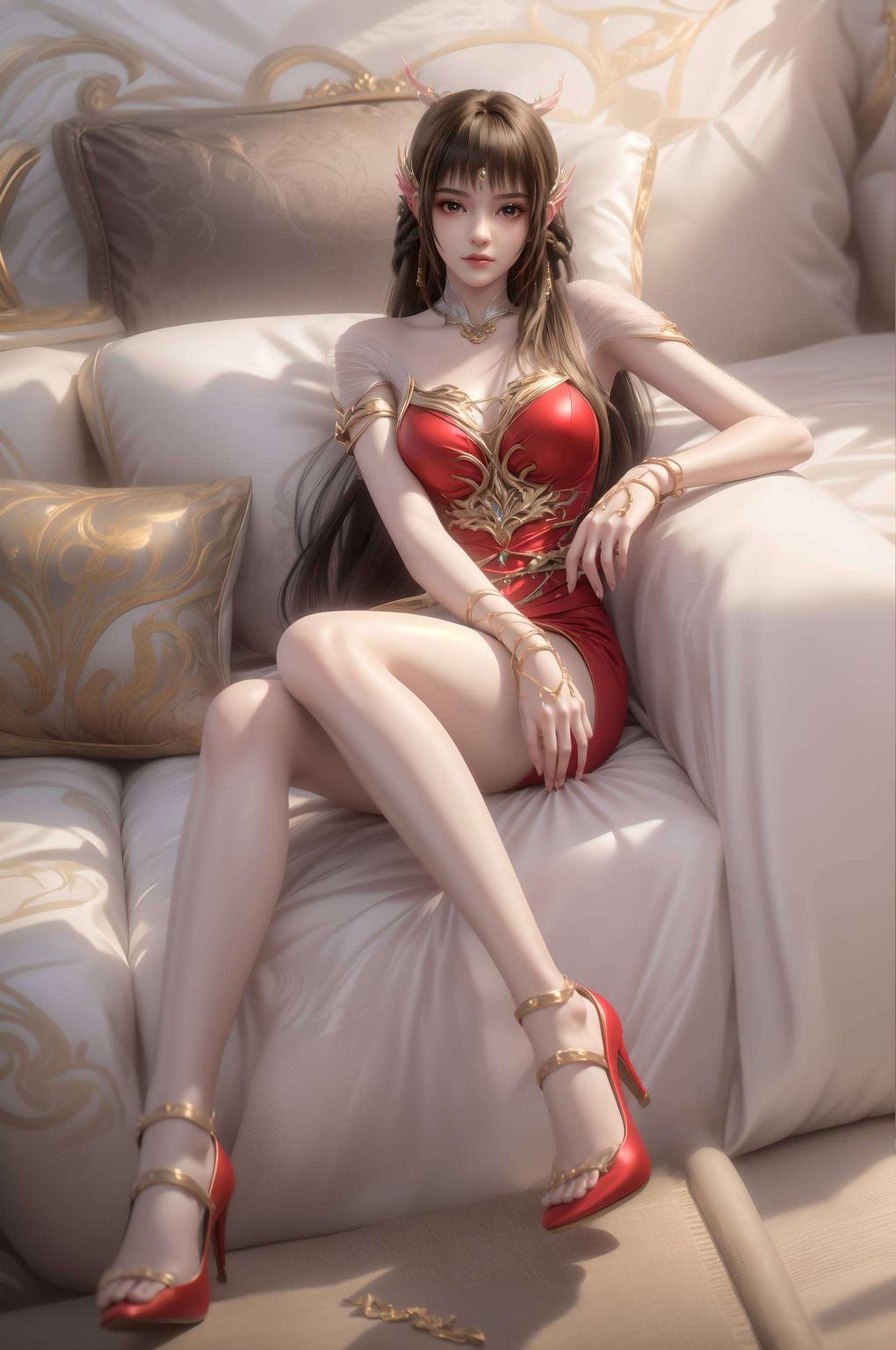 仿佛能闻到清新的草香这电脑上的云落裸足壁纸