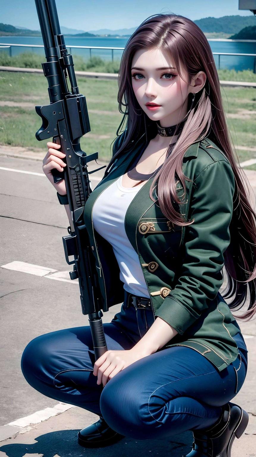 这款国漫风满满的锁屏壁纸画面中云朵轻盈飘逸