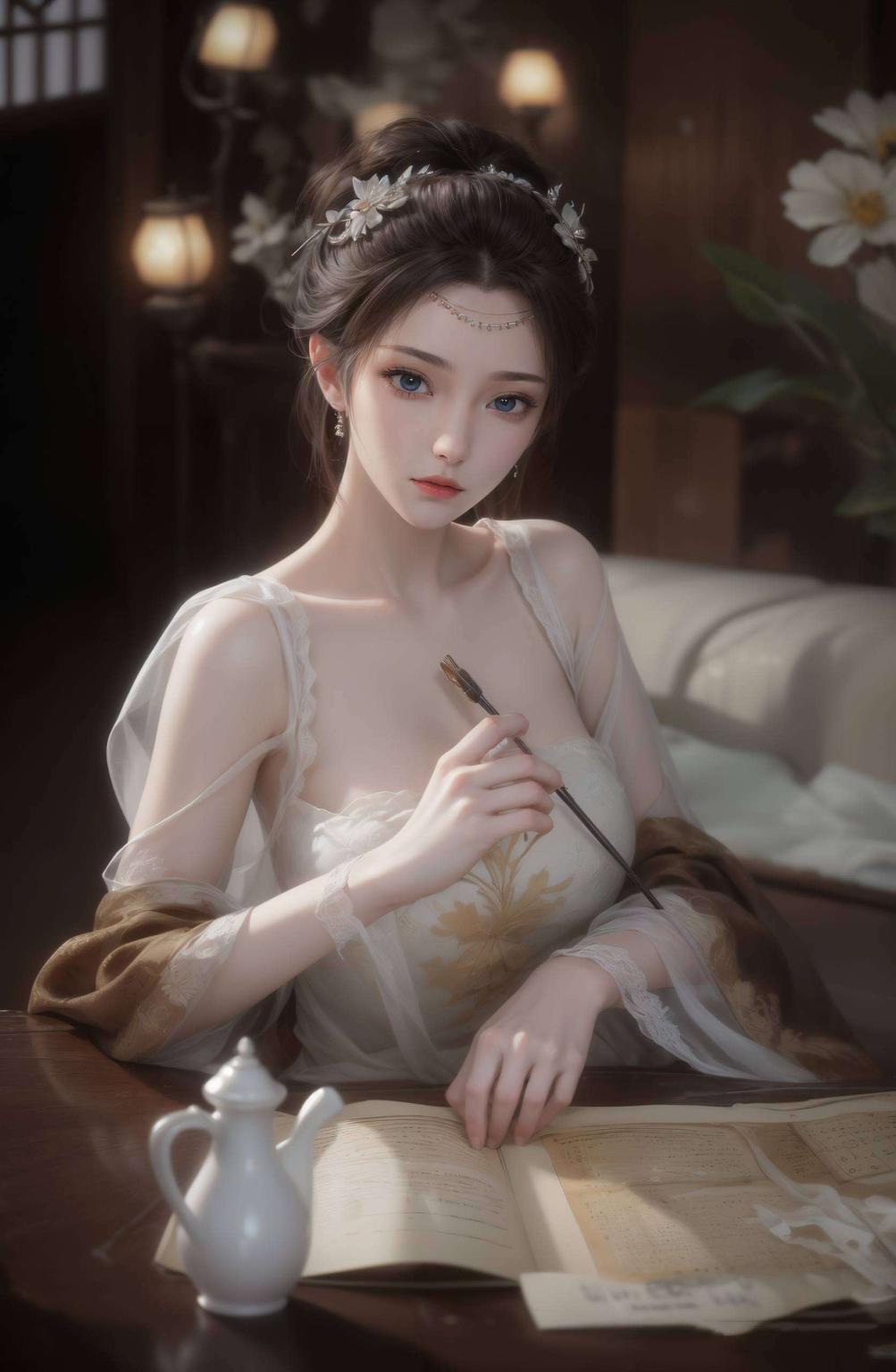 云韵美女壁纸细节丰富