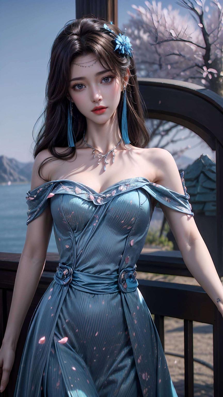 清新灵动动漫女神云韵翩翩起舞