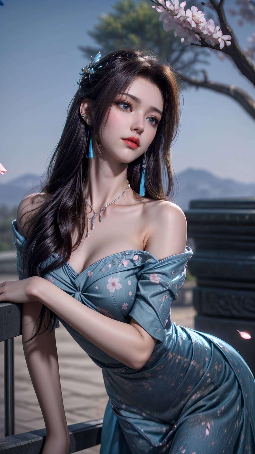 萧炎与云韵的浪漫剪影安卓艺术壁纸