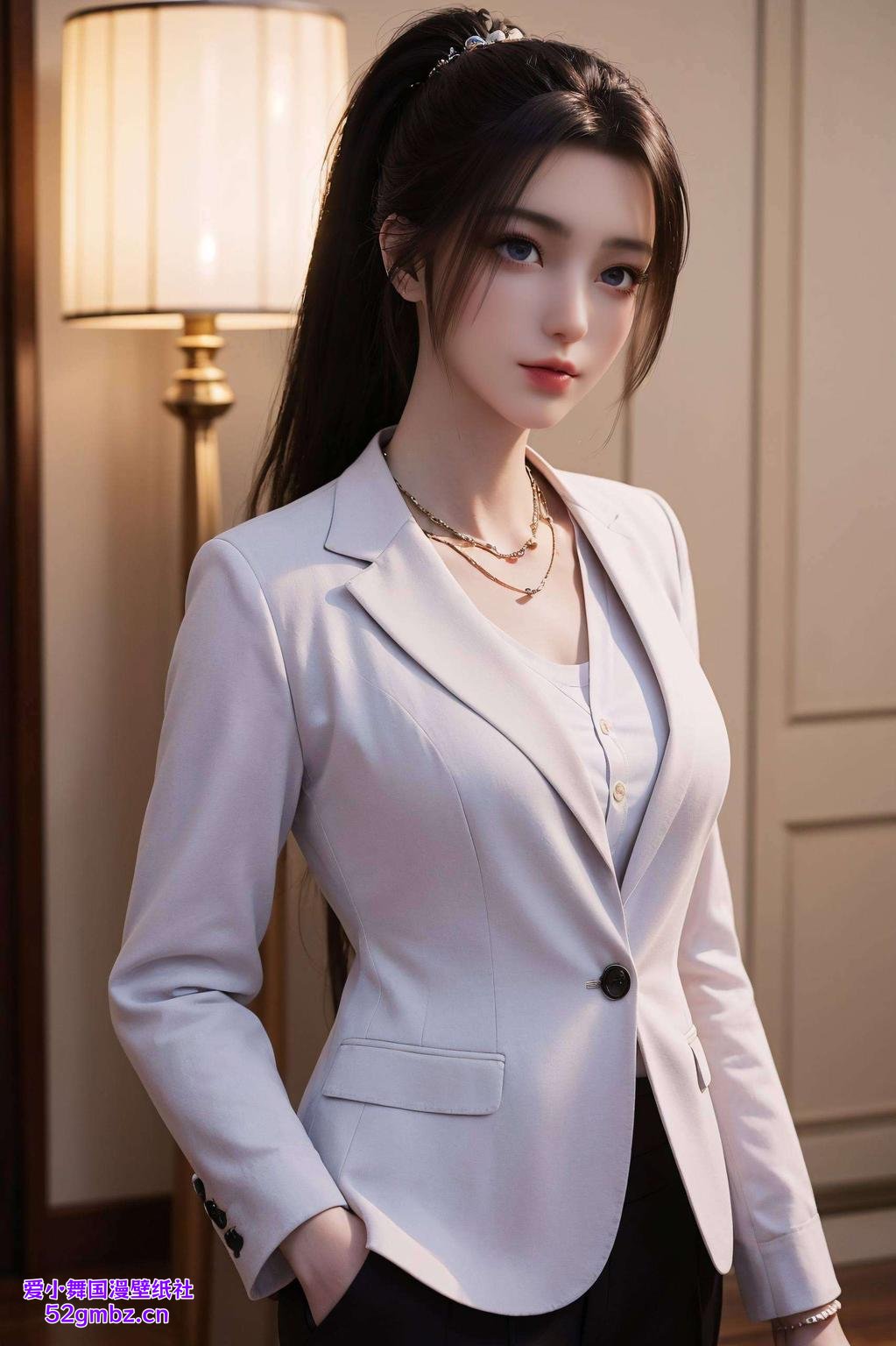 让你的iPhone瞬间变身为黑色神秘风！#国漫女神# #高品质壁纸#AI打造