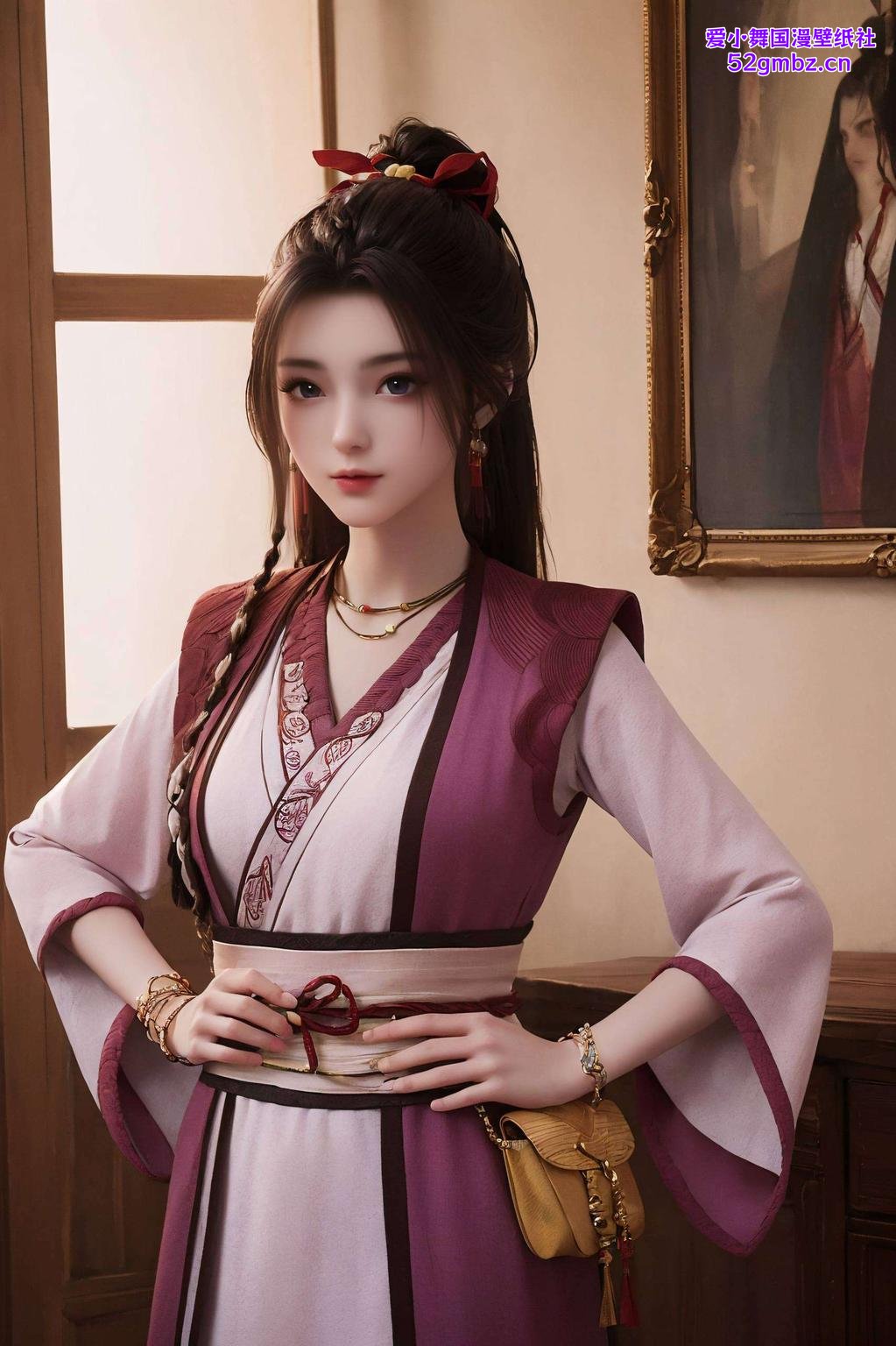 清新背景享受视觉盛宴！【画面展示：周小环甜美微笑