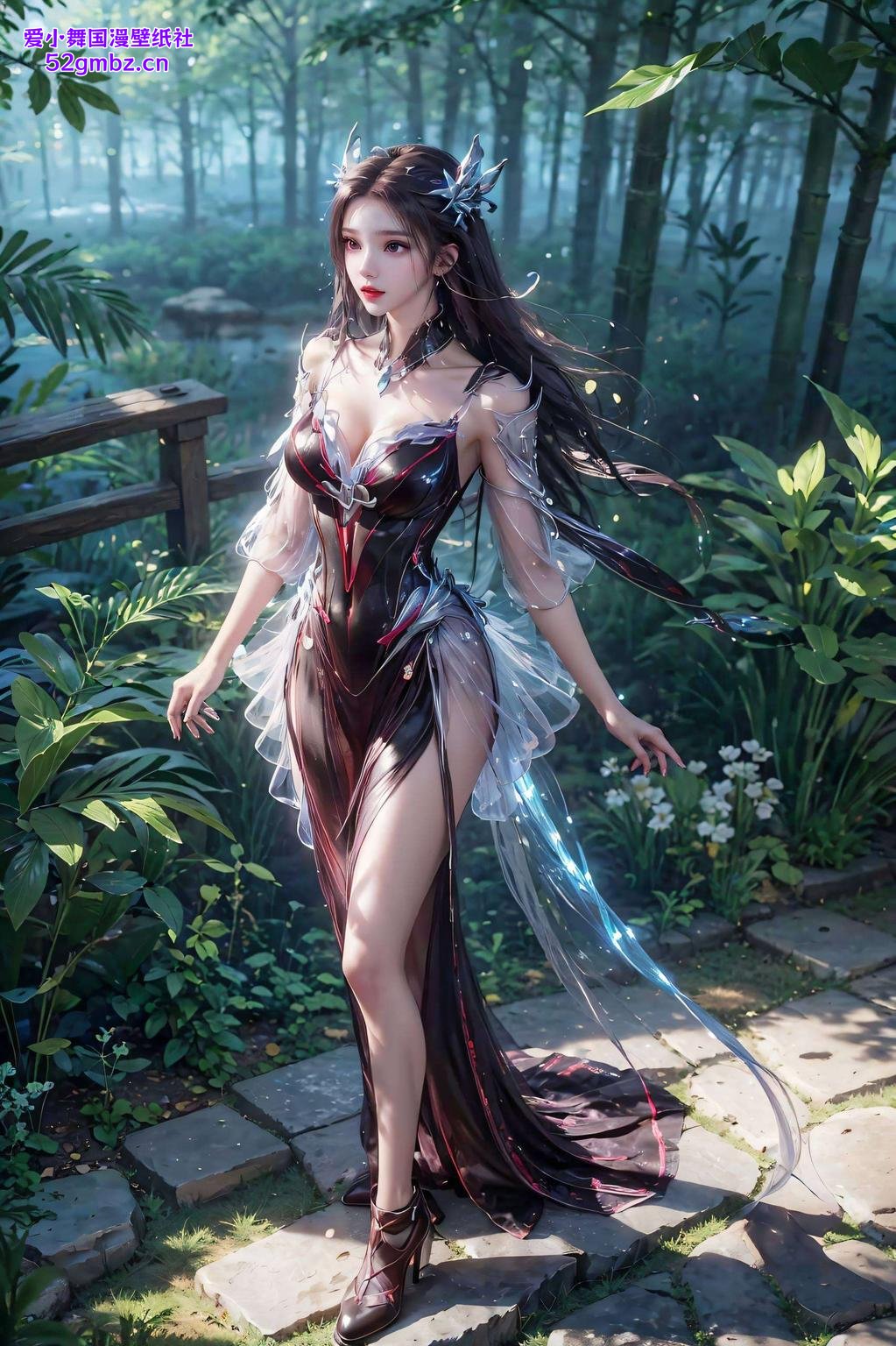 也能享受视觉盛宴！🌿✨国漫AI壁纸美女朱竹清